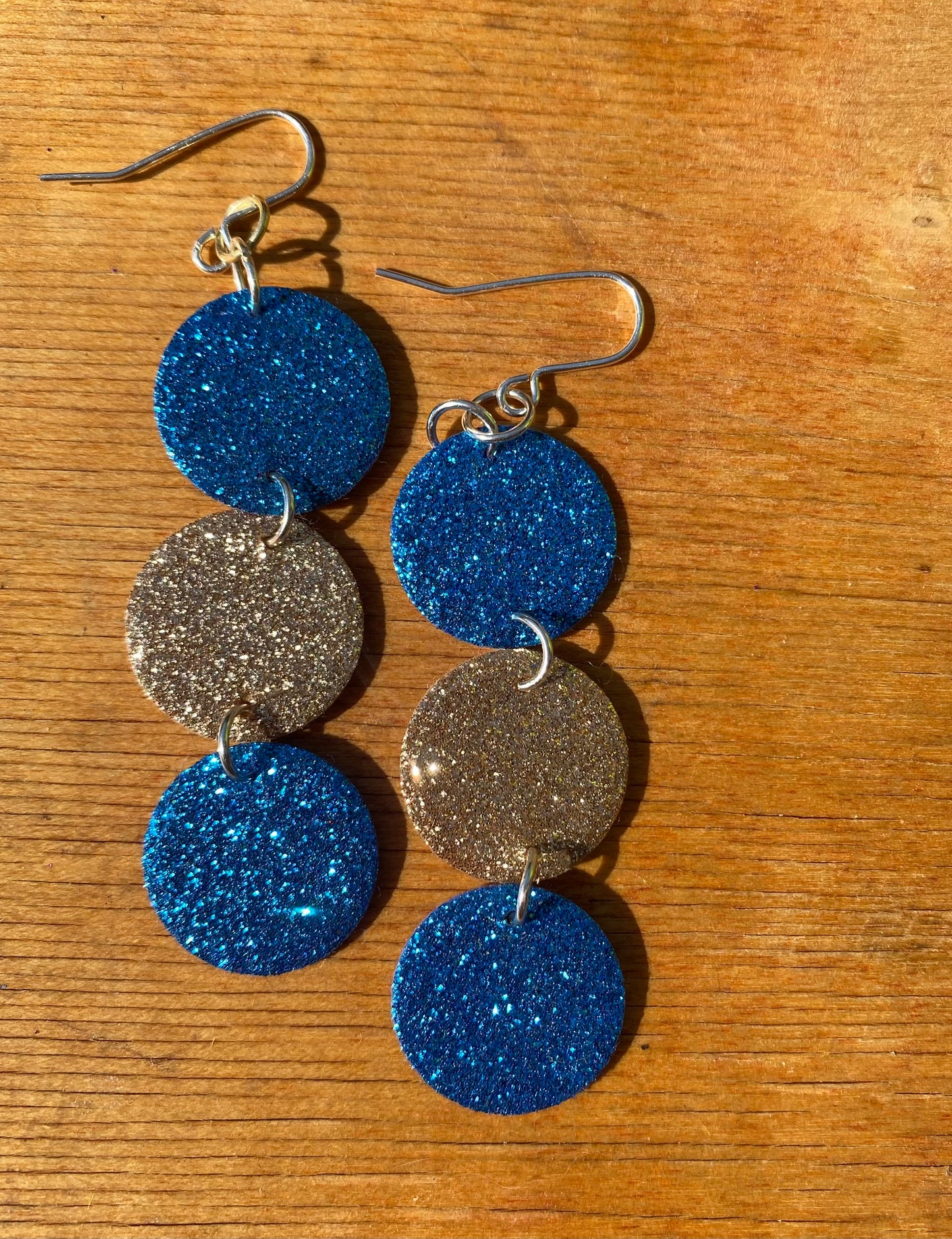 Sparkle Circle Drop Earrings