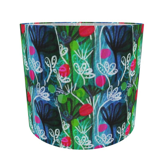 River Flowers Drum Lamp Shade