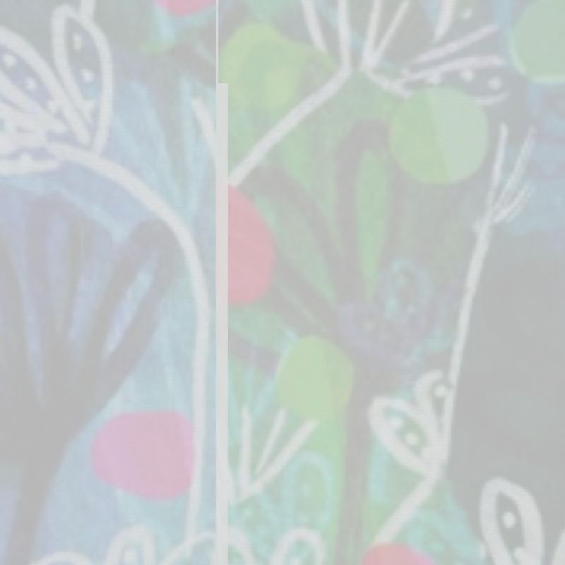 River Flowers Drum Lamp Shade