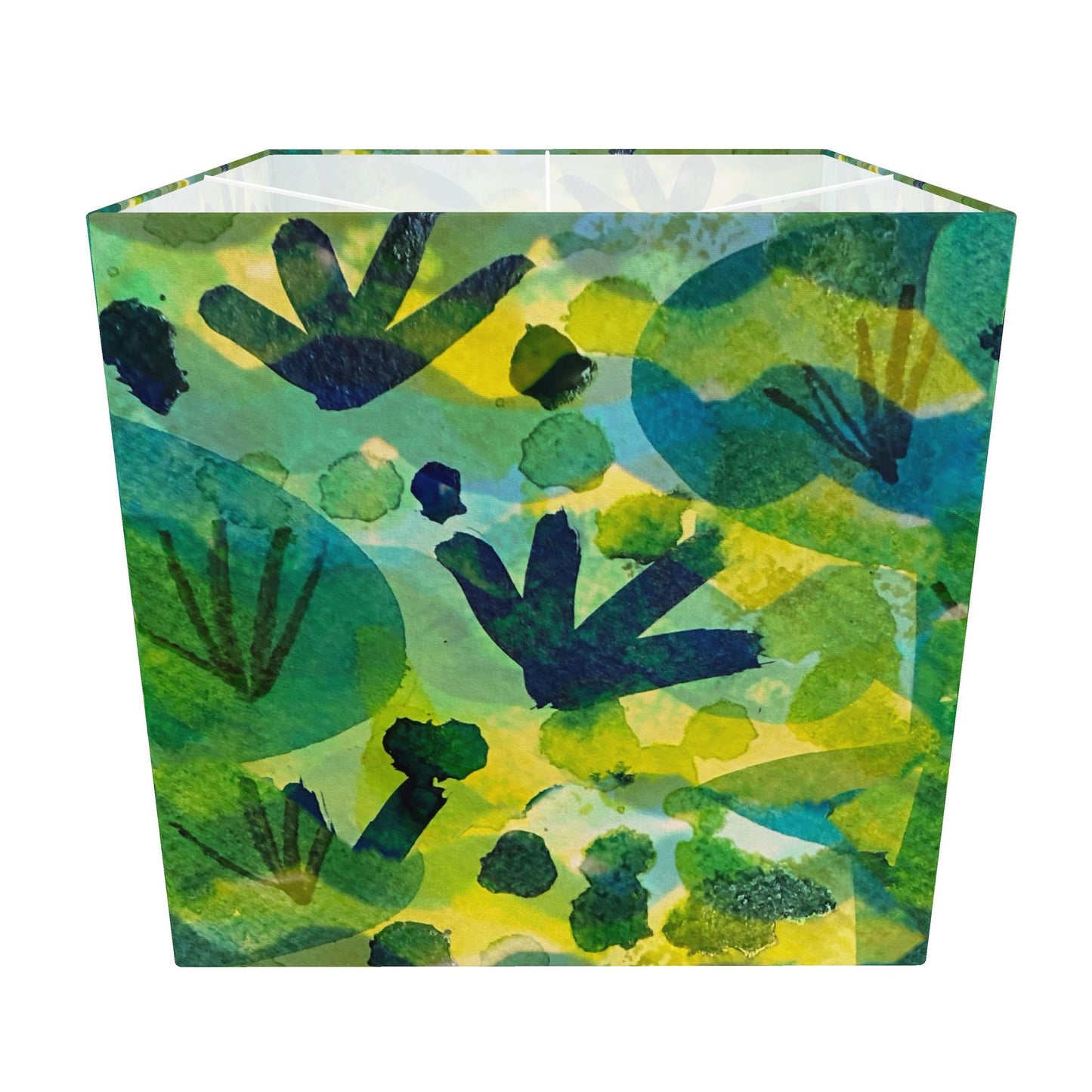 River Flowers Square Lamp Shade