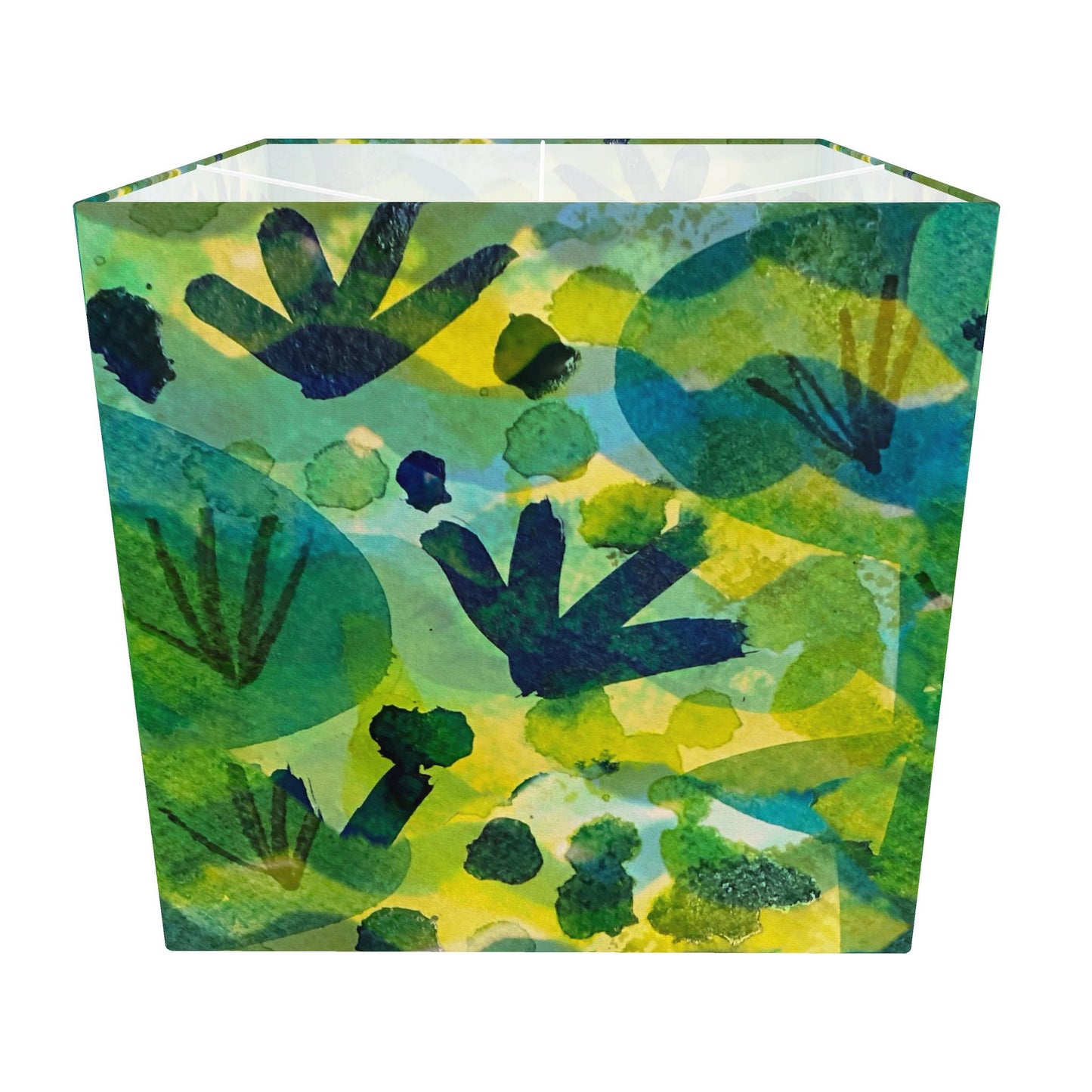 River Flowers Square Lamp Shade