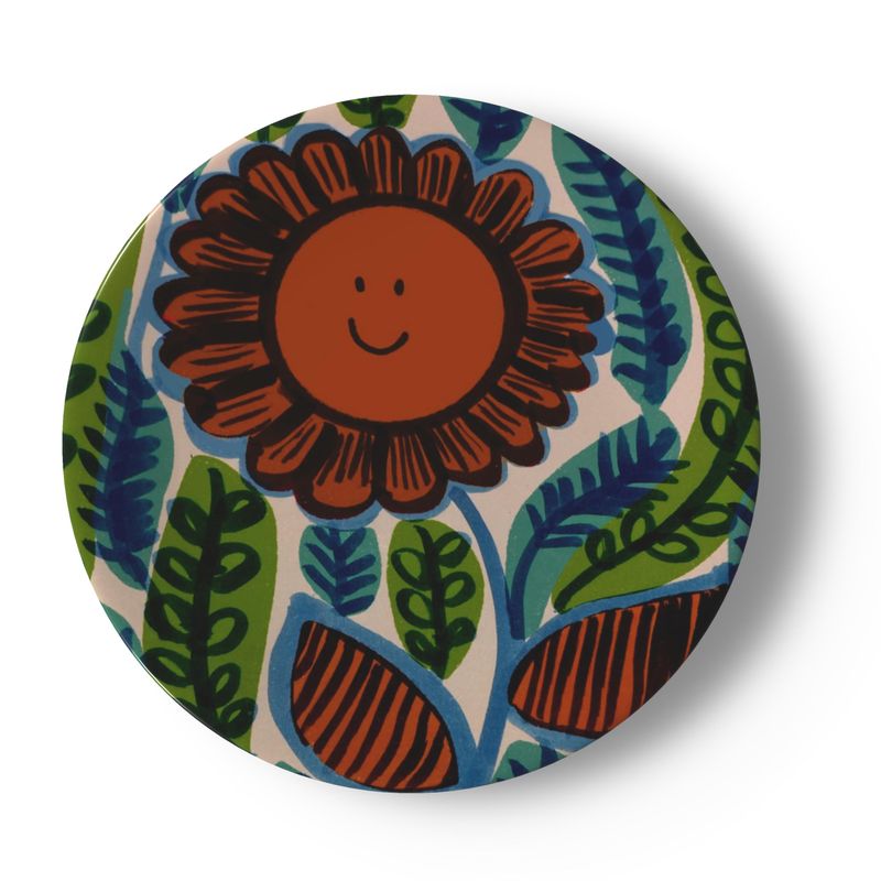 Happy Flower China Plates