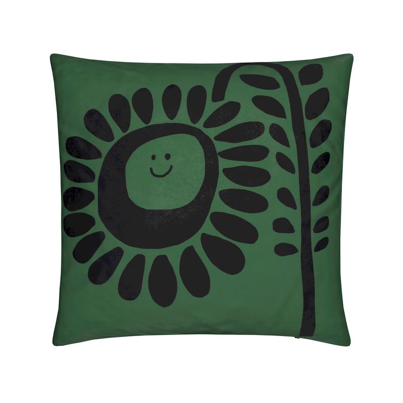 Grass Green Flower Cushions