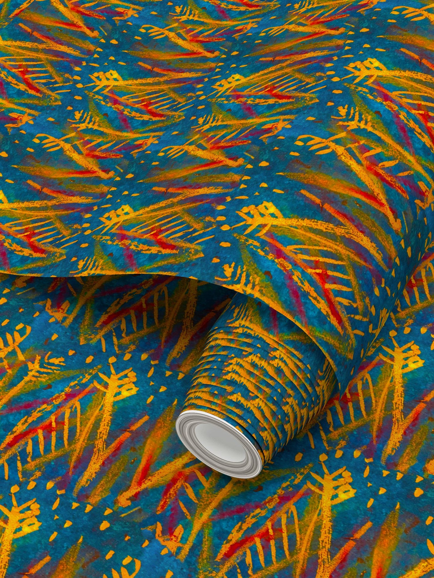 Wheat field Repeat Pattern Wallpaper