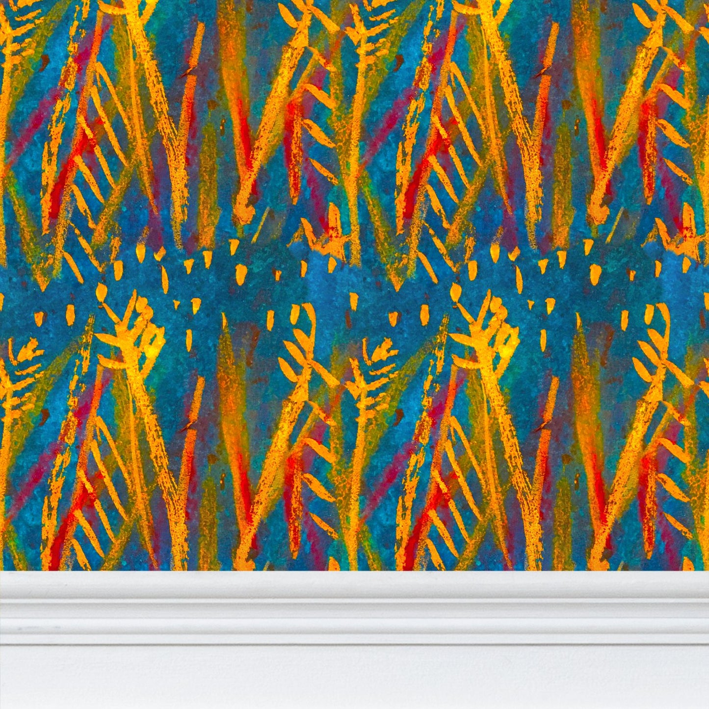 Wheat field Repeat Pattern Wallpaper