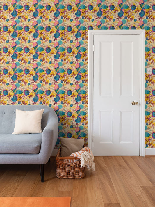 Sketching Stars Repeat Pattern Wallpaper