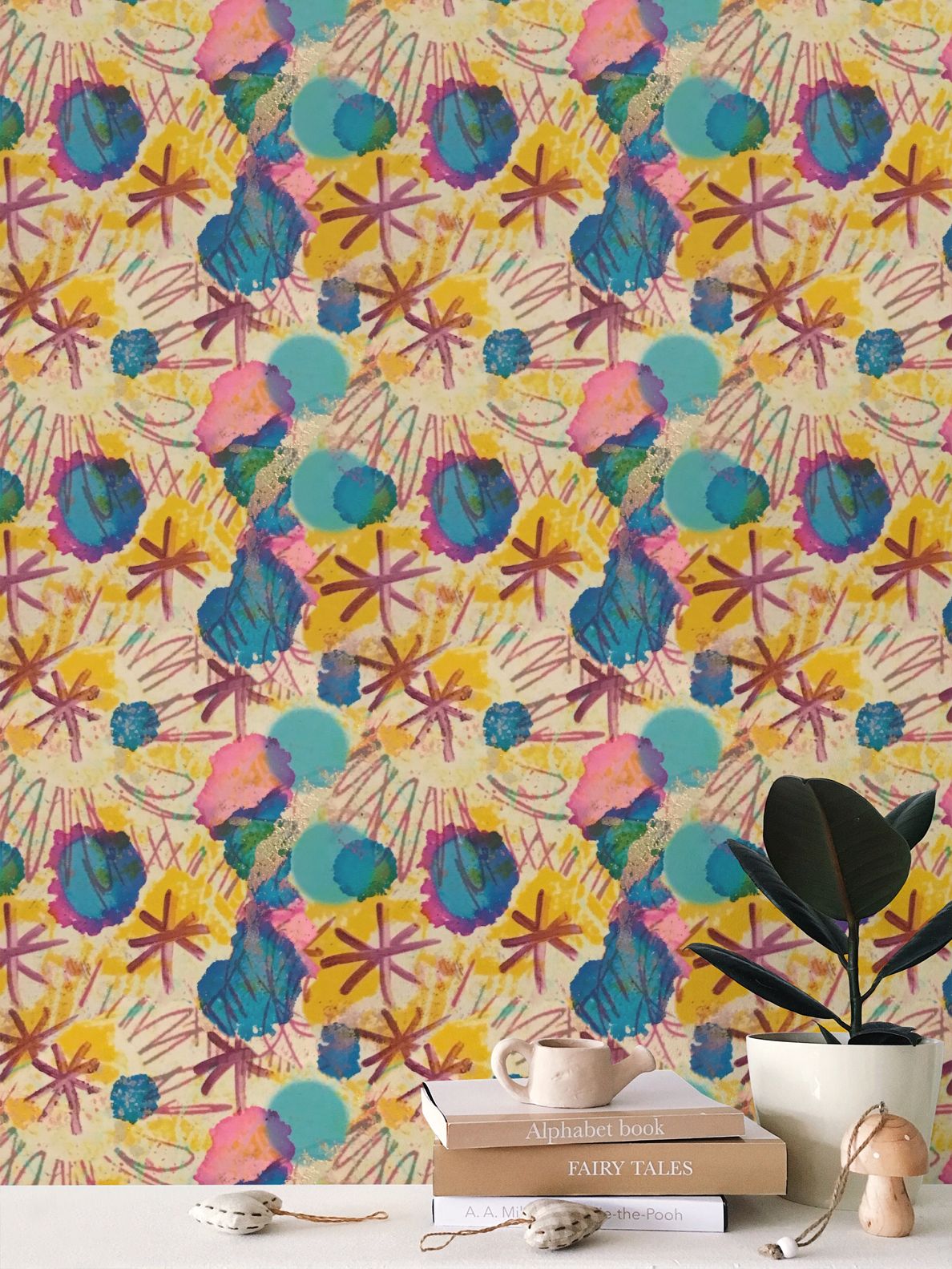 Sketching Stars Repeat Pattern Wallpaper