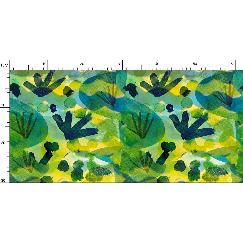 Pond Life Repeat Pattern Wallpaper