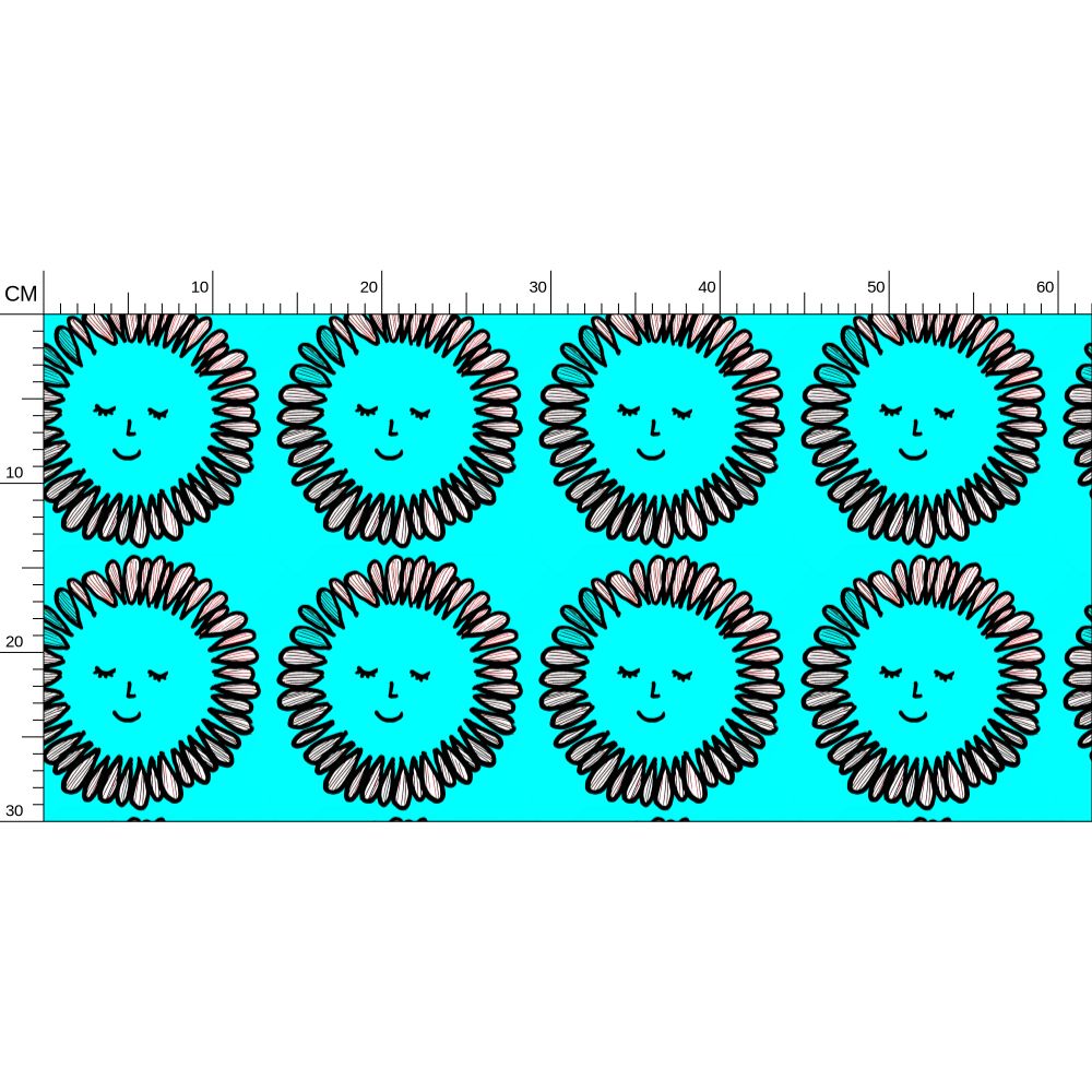 Daisy print Repeat Pattern Wallpaper