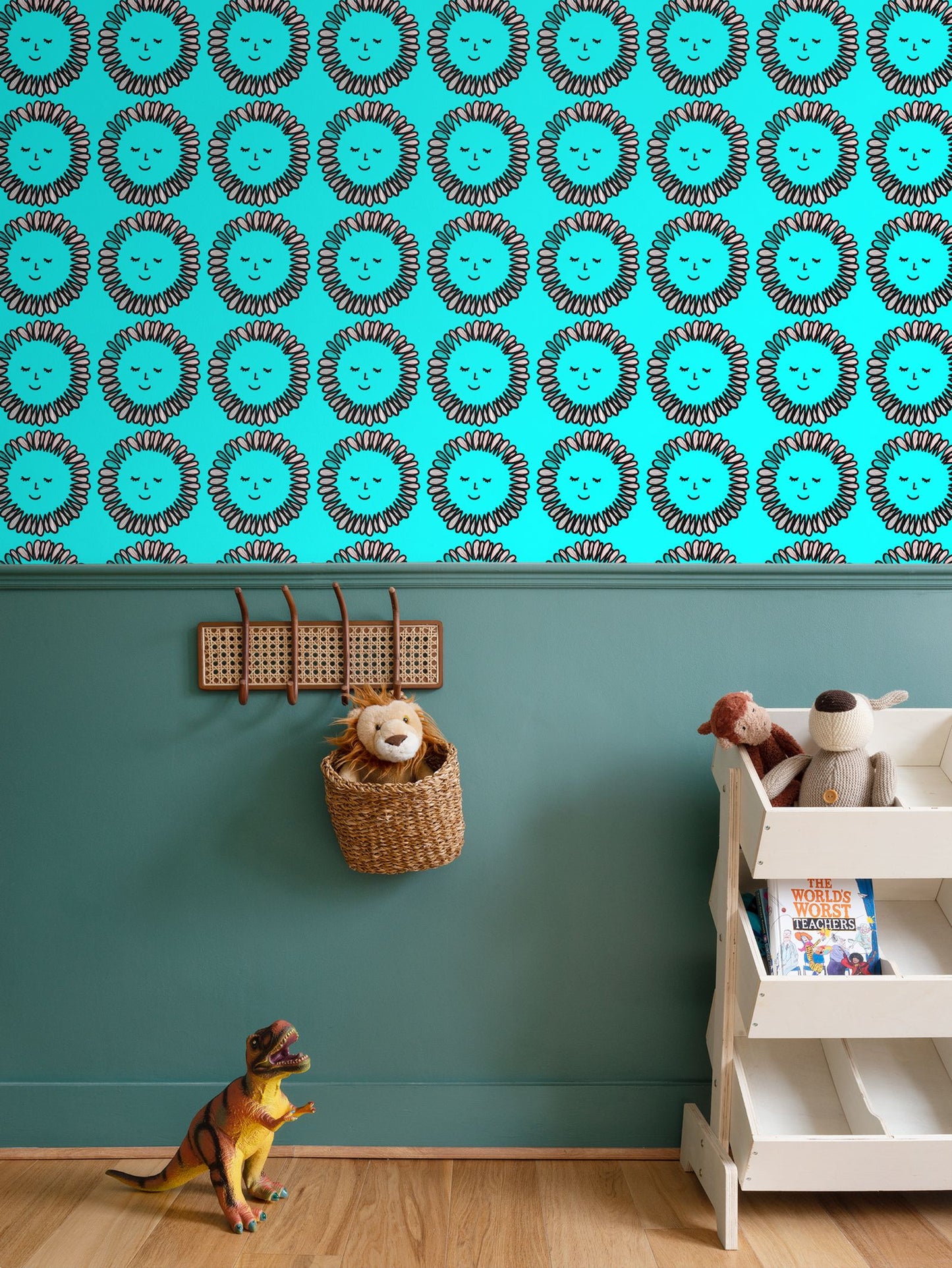 Daisy print Repeat Pattern Wallpaper