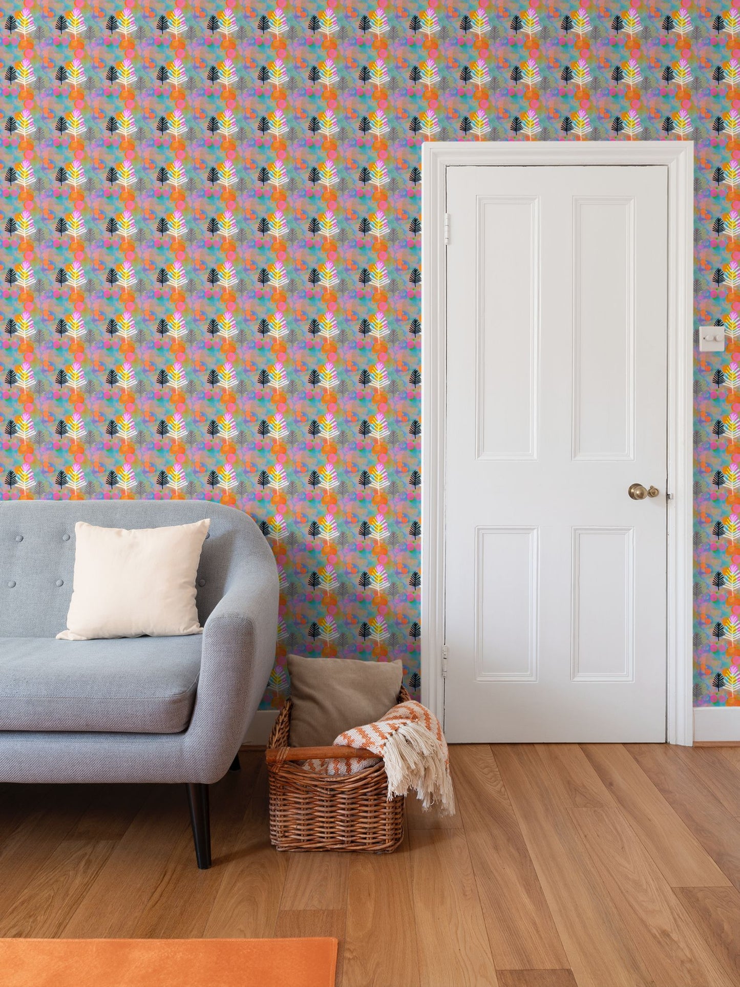 Bubble Trees Repeat Pattern Wallpaper