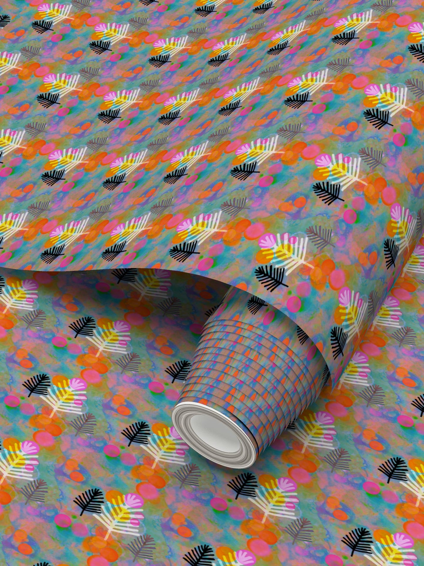 Bubble Trees Repeat Pattern Wallpaper