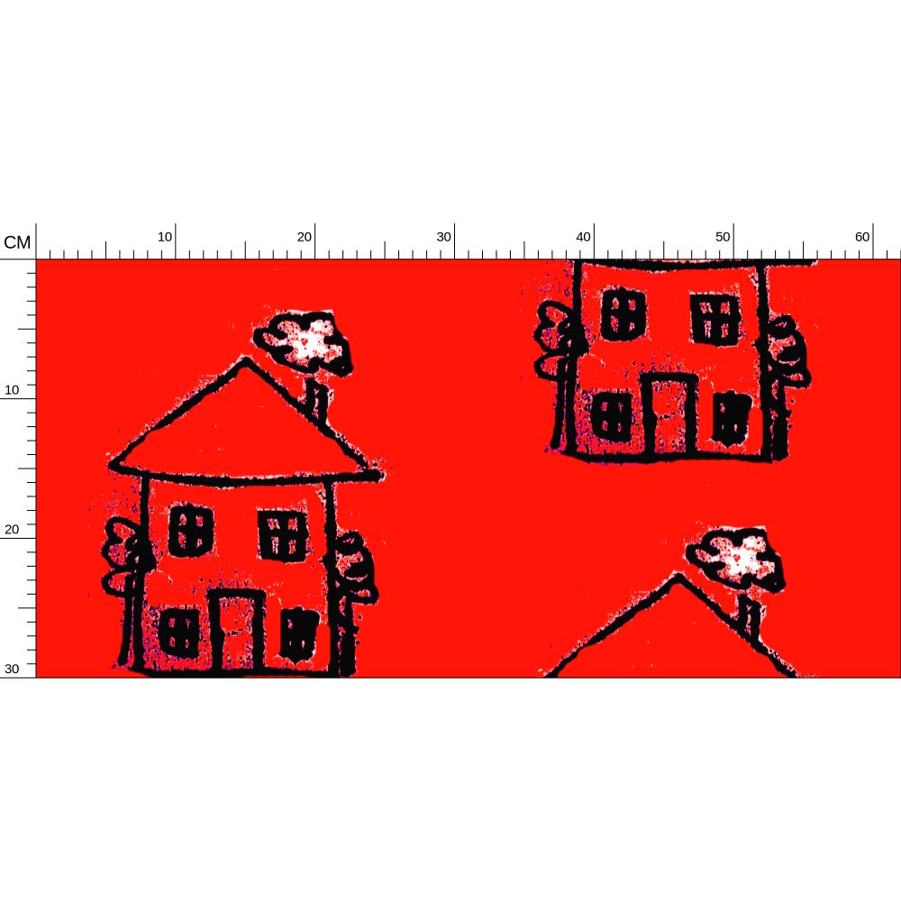 My Little House Repeat Pattern Wallpaper