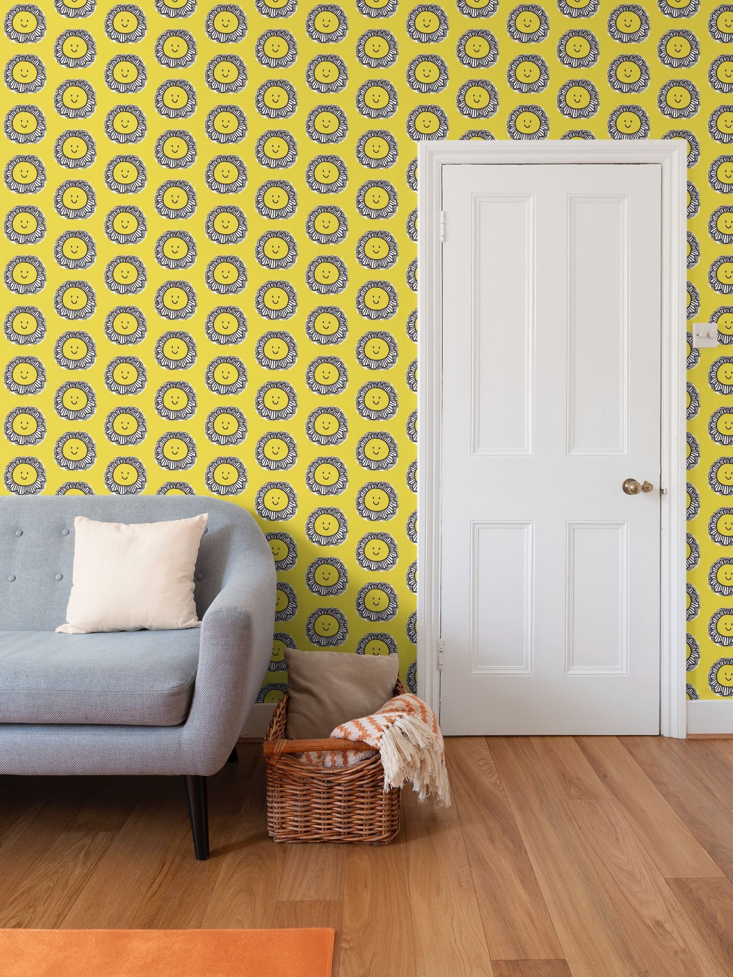 Sunny shine Repeat Pattern Wallpaper