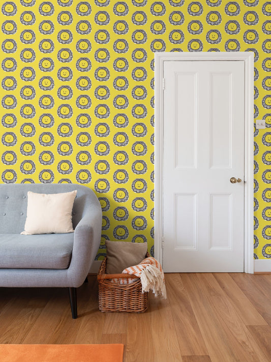Sunny shine Repeat Pattern Wallpaper