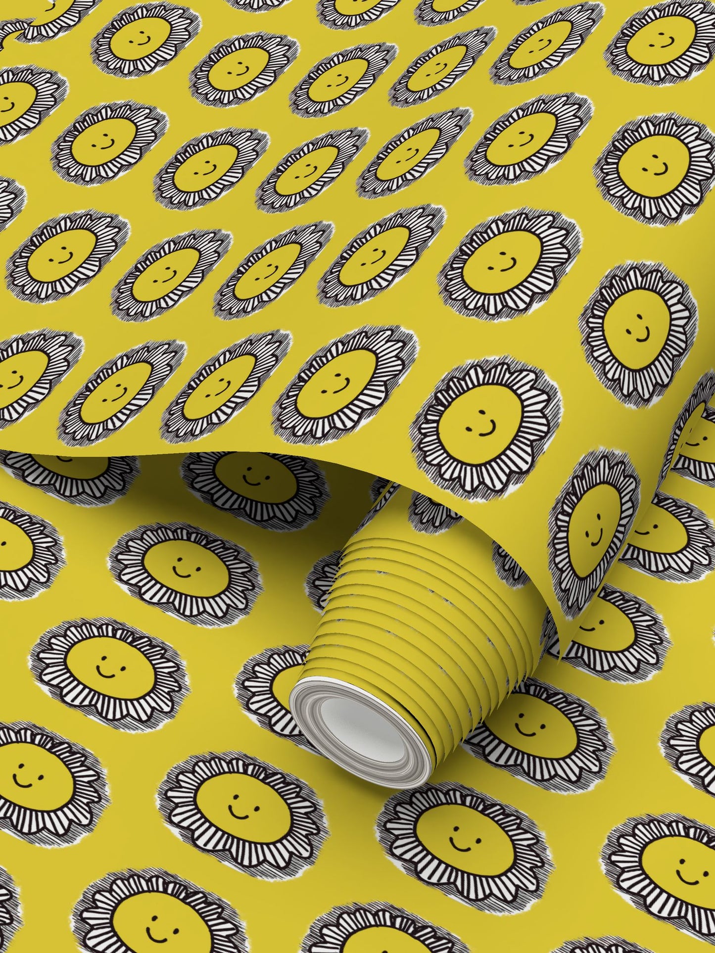 Sunny shine Repeat Pattern Wallpaper