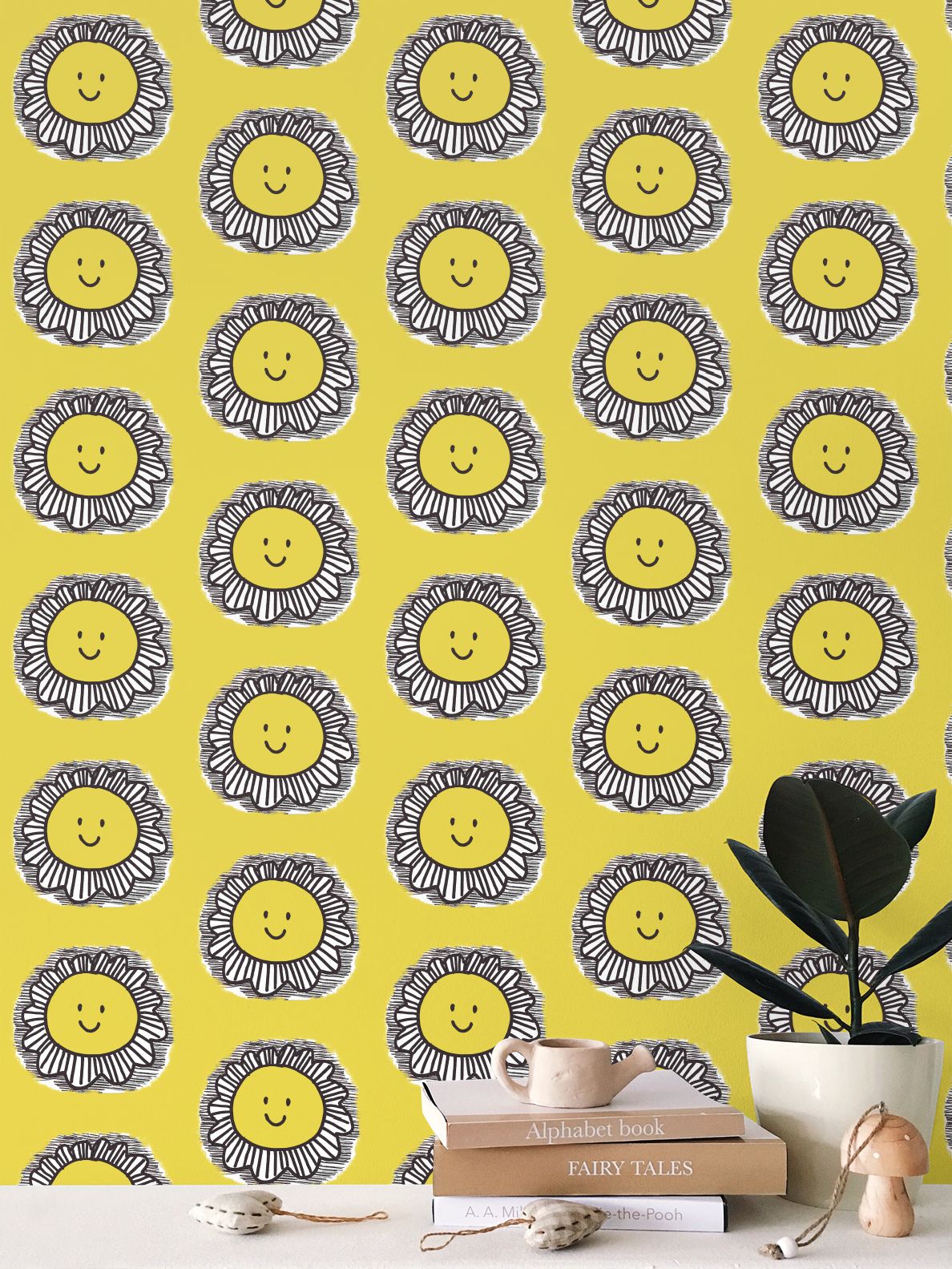 Sunny shine Repeat Pattern Wallpaper