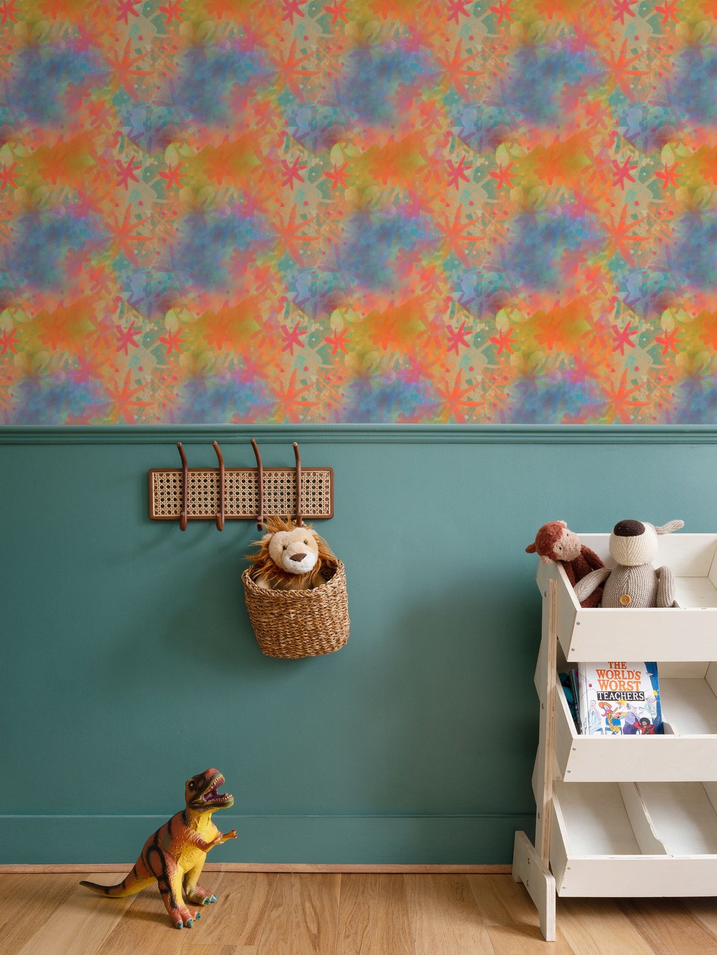 Sunlit Stars Repeat Pattern Wallpaper