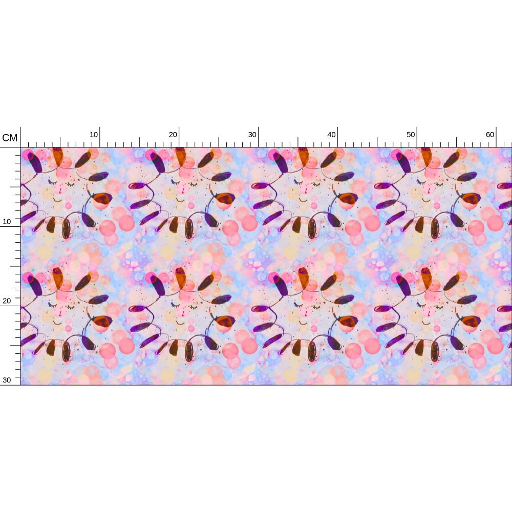 Inky Flower Repeat Pattern Wallpaper