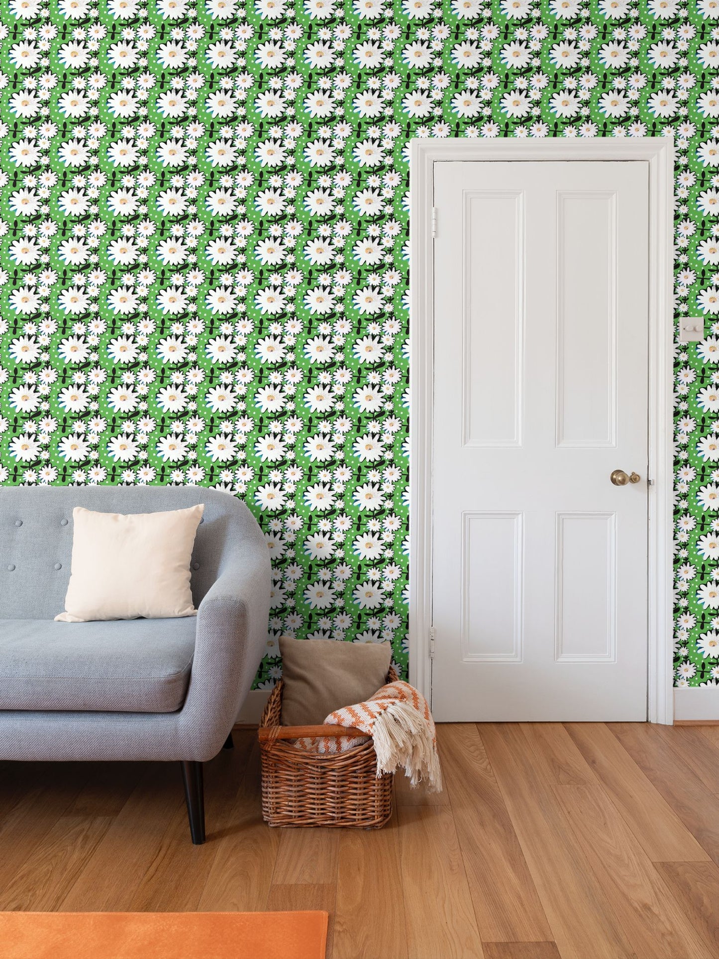 Daisy Daisy Repeat Pattern Wallpaper