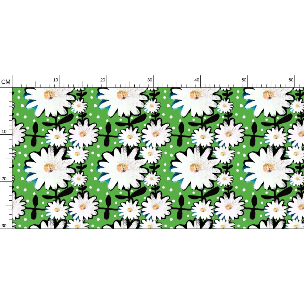 Daisy Daisy Repeat Pattern Wallpaper