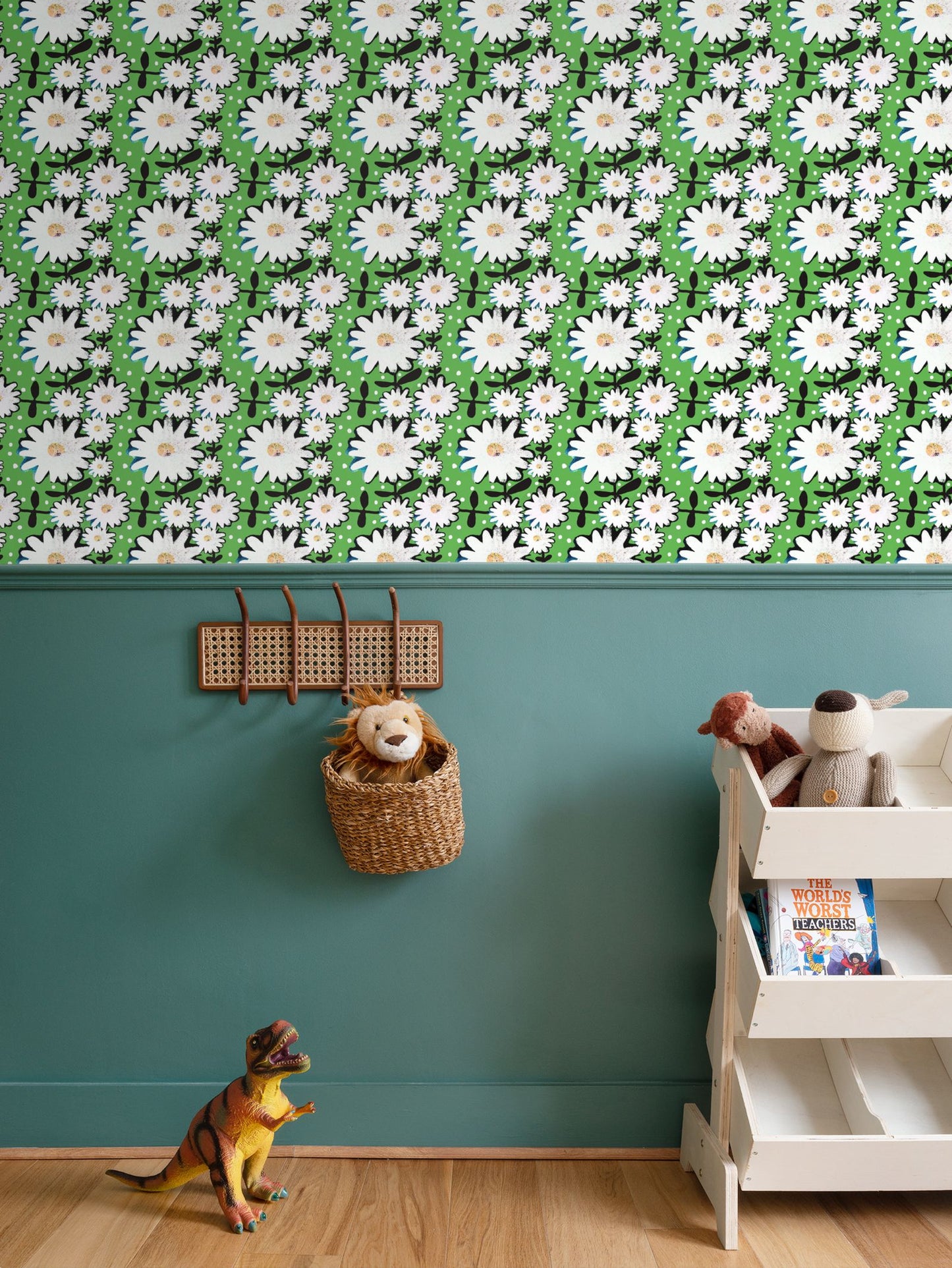 Daisy Daisy Repeat Pattern Wallpaper