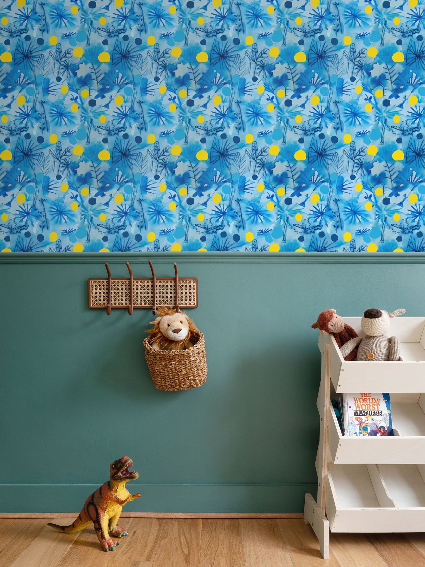Watercolour spring Repeat Pattern Wallpaper