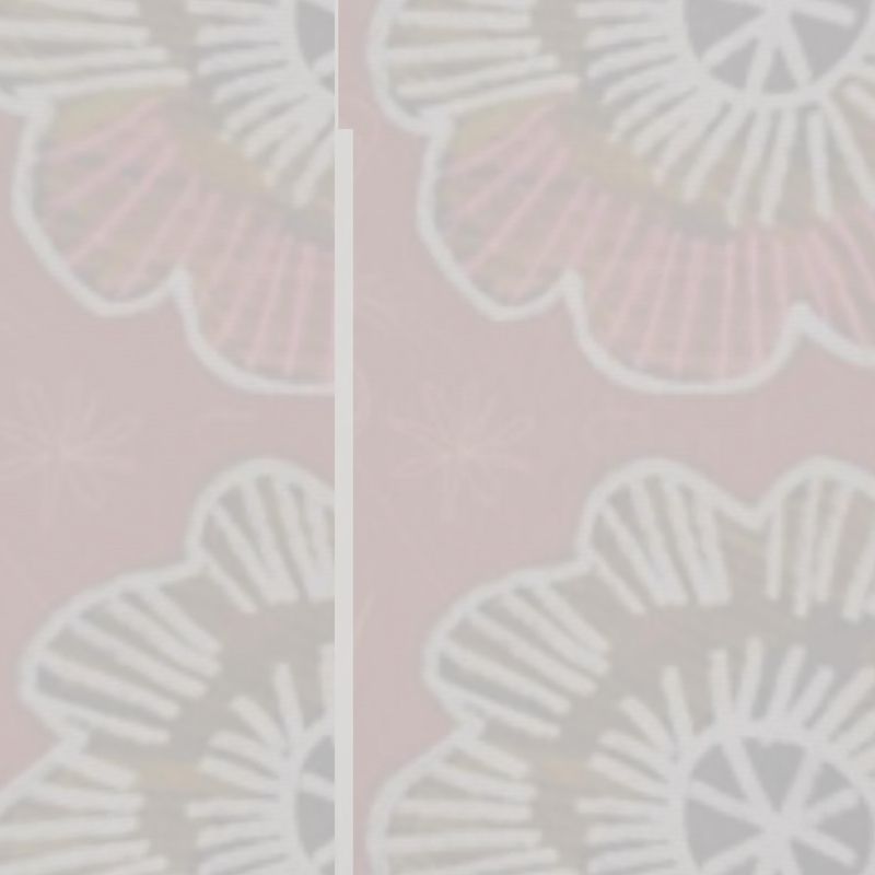 Chalk flowers terracotta Drum Lamp Shade