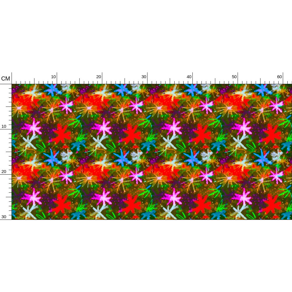 Vintage Starry Repeat Pattern Wallpaper