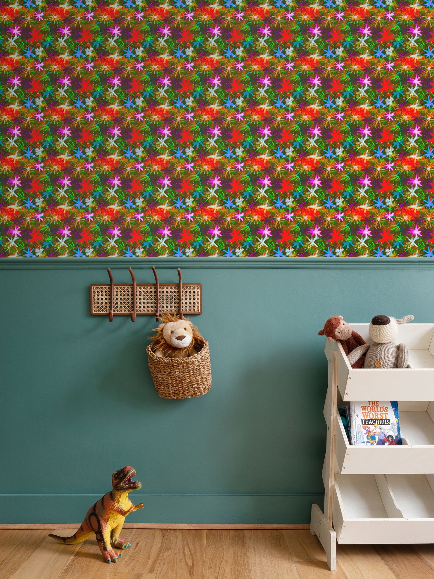 Vintage Starry Repeat Pattern Wallpaper