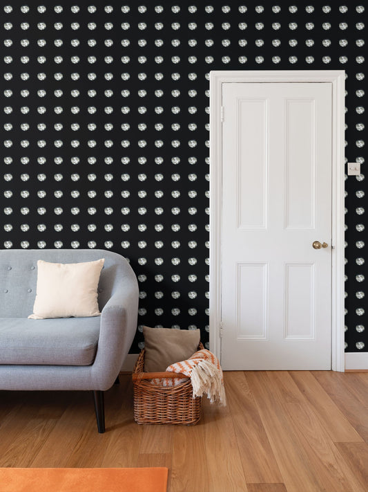 Calm moon Repeat Pattern Wallpaper