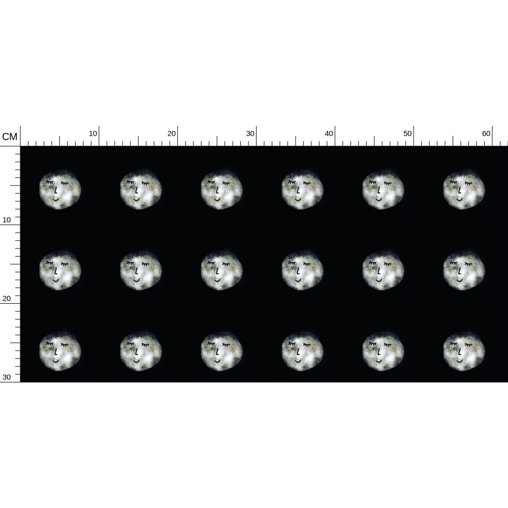 Calm moon Repeat Pattern Wallpaper