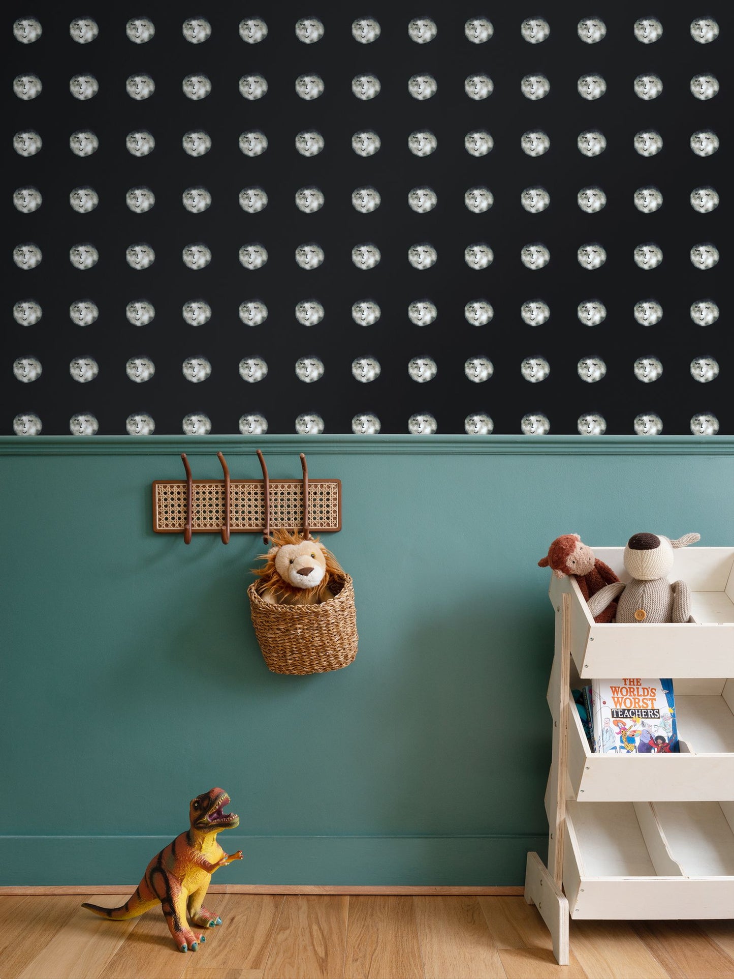Calm moon Repeat Pattern Wallpaper