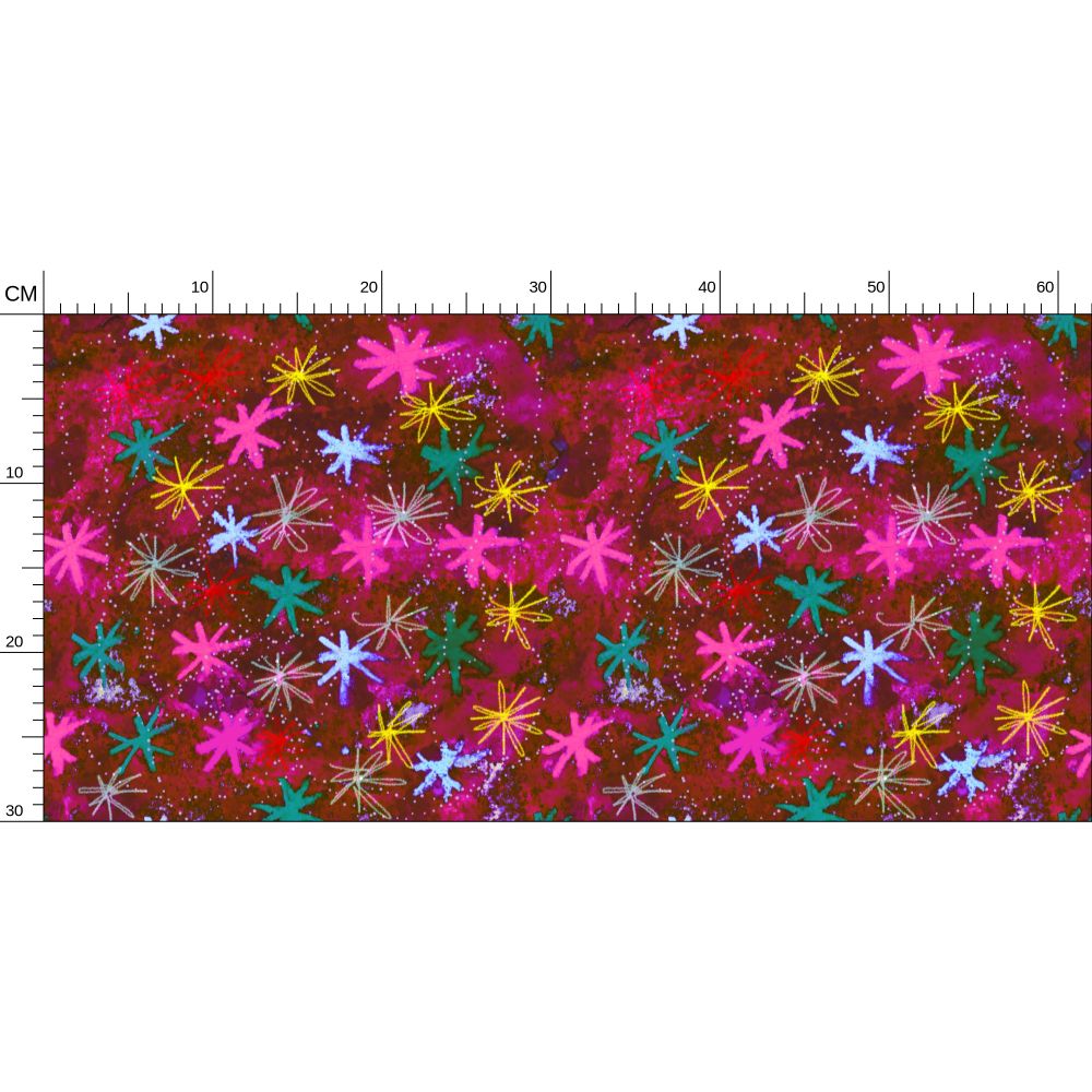 Starry pink Repeat Pattern Wallpaper