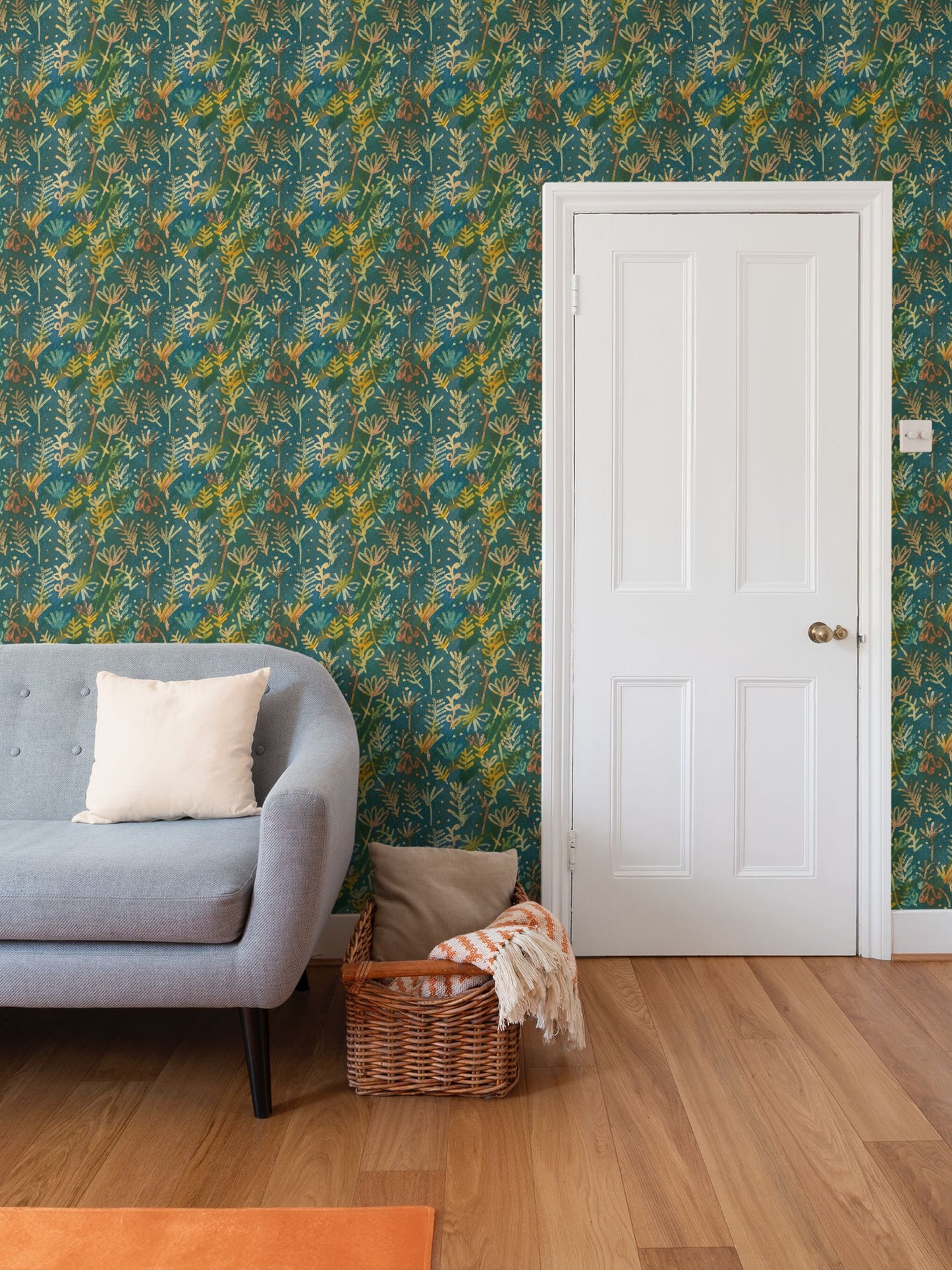 Sunlight leaves Repeat Pattern Wallpaper