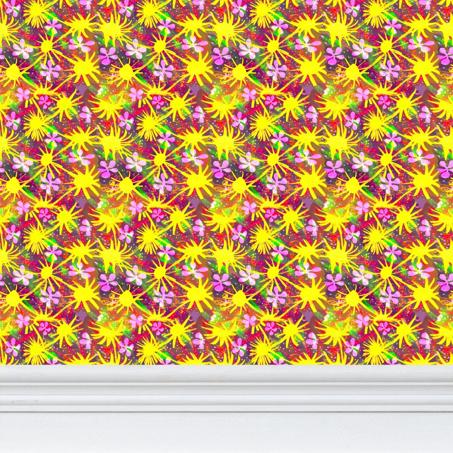 Celestial connections Repeat Pattern Wallpaper