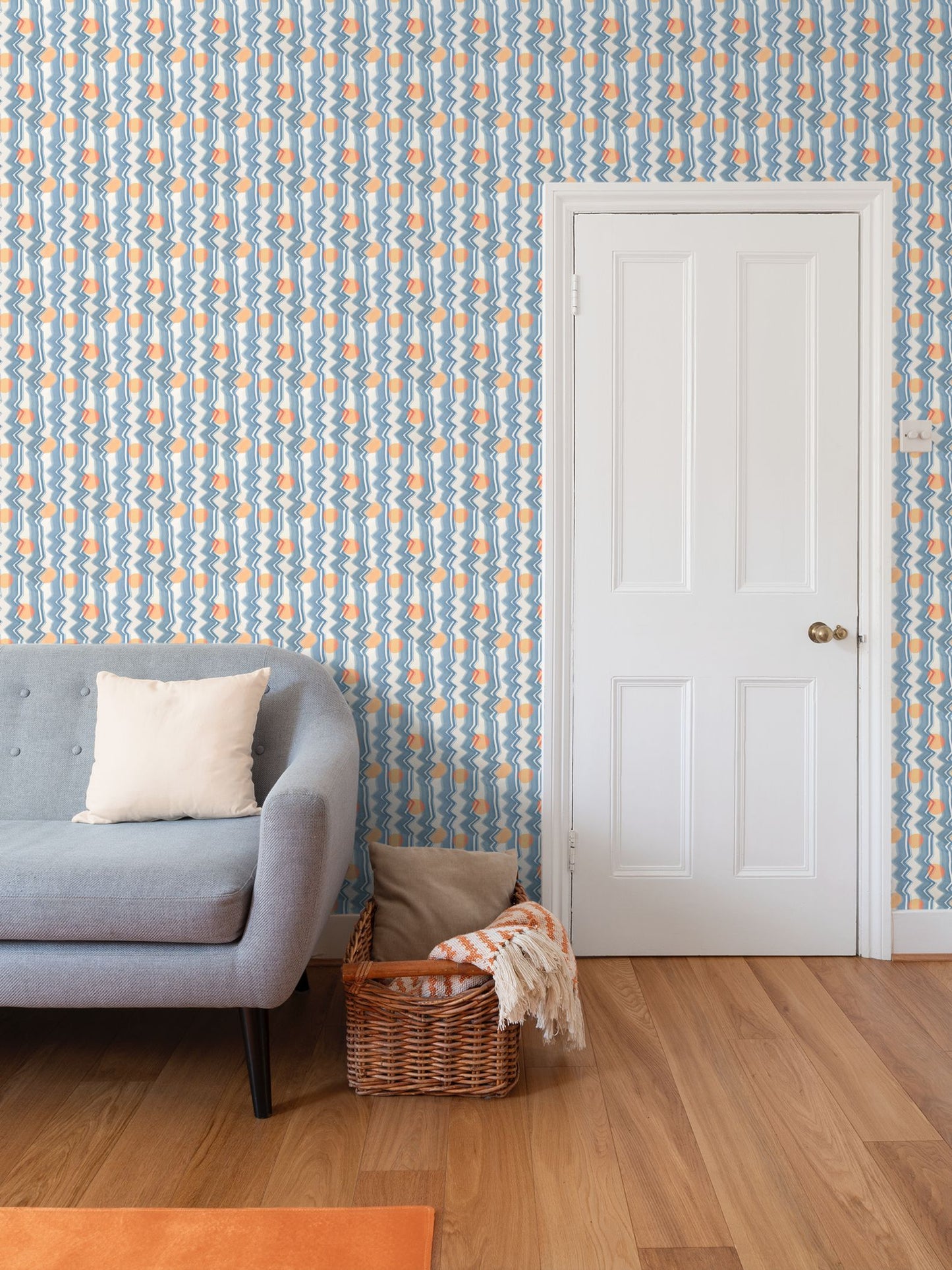 Waves Repeat Pattern Wallpaper