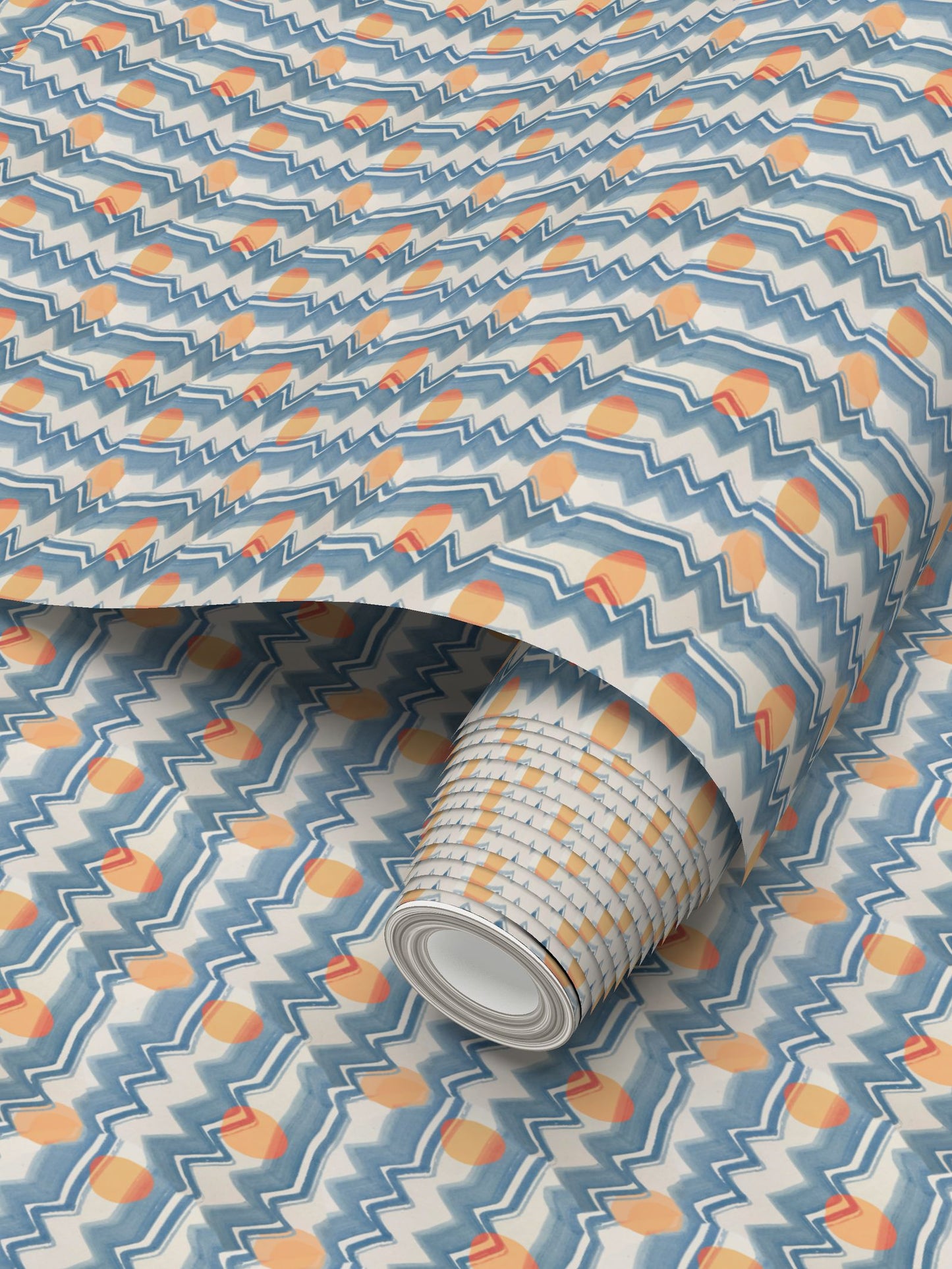 Waves Repeat Pattern Wallpaper