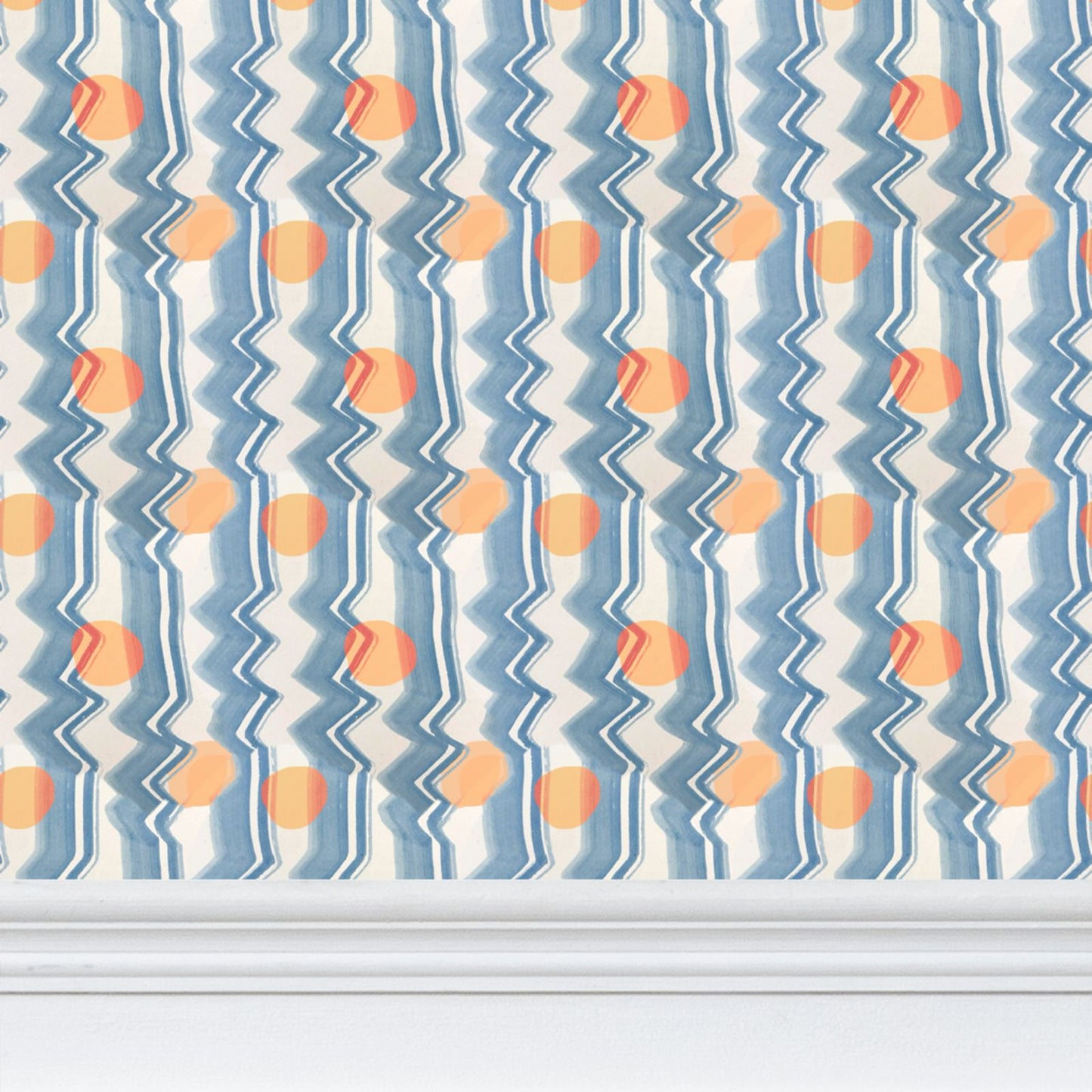 Waves Repeat Pattern Wallpaper