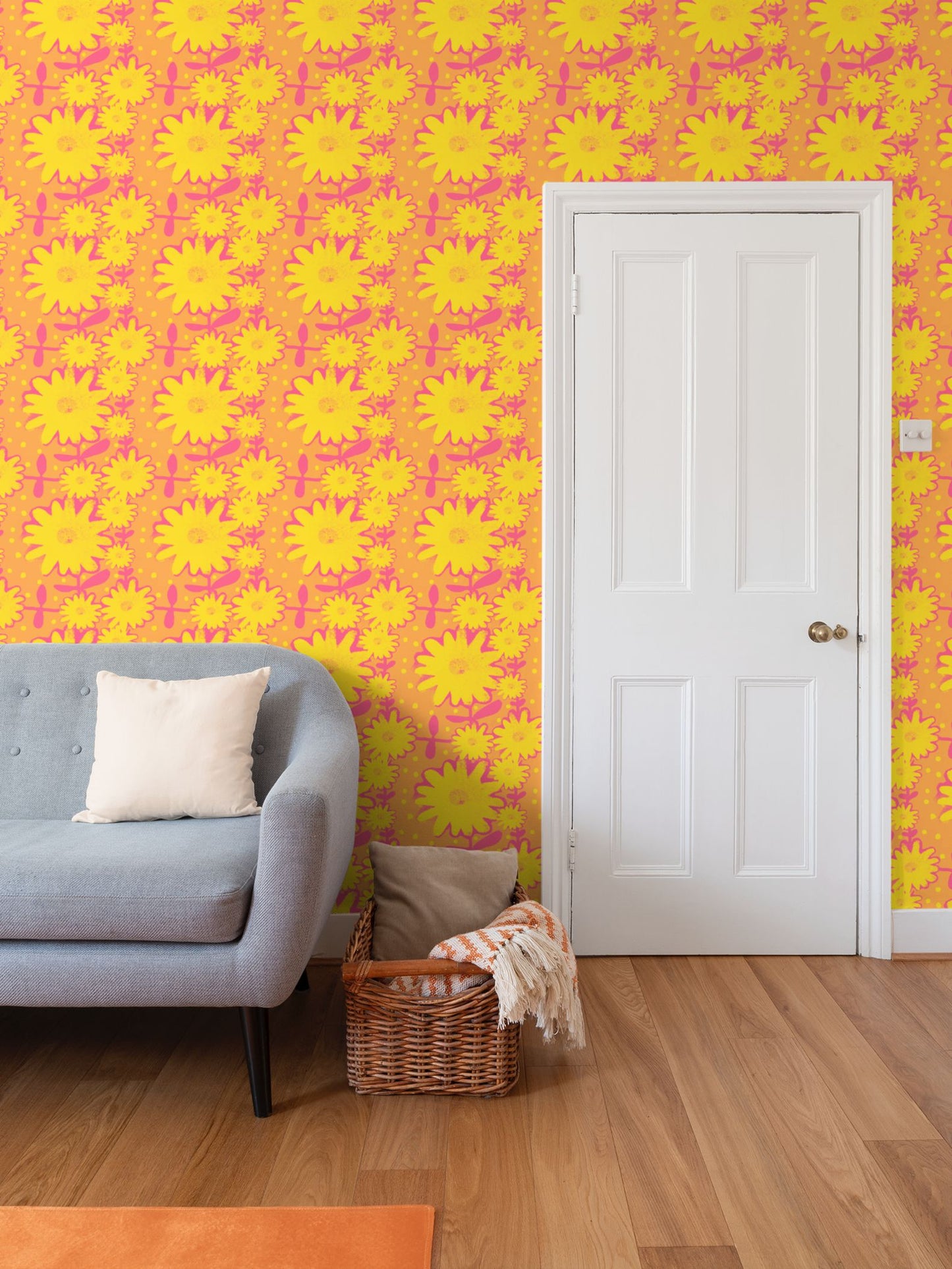 Daisy Daisy Repeat Pattern Wallpaper