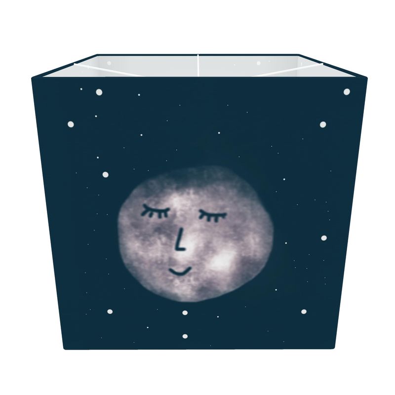 Calm moon and stars Square Lamp Shade
