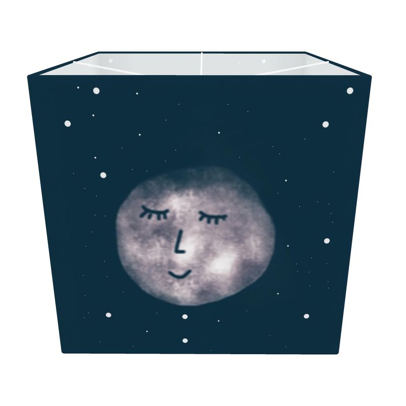 Calm moon and stars Square Lamp Shade