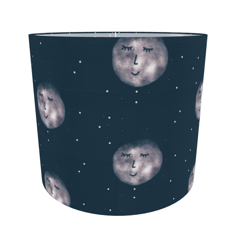 Calm moon and stars Drum Lamp Shade