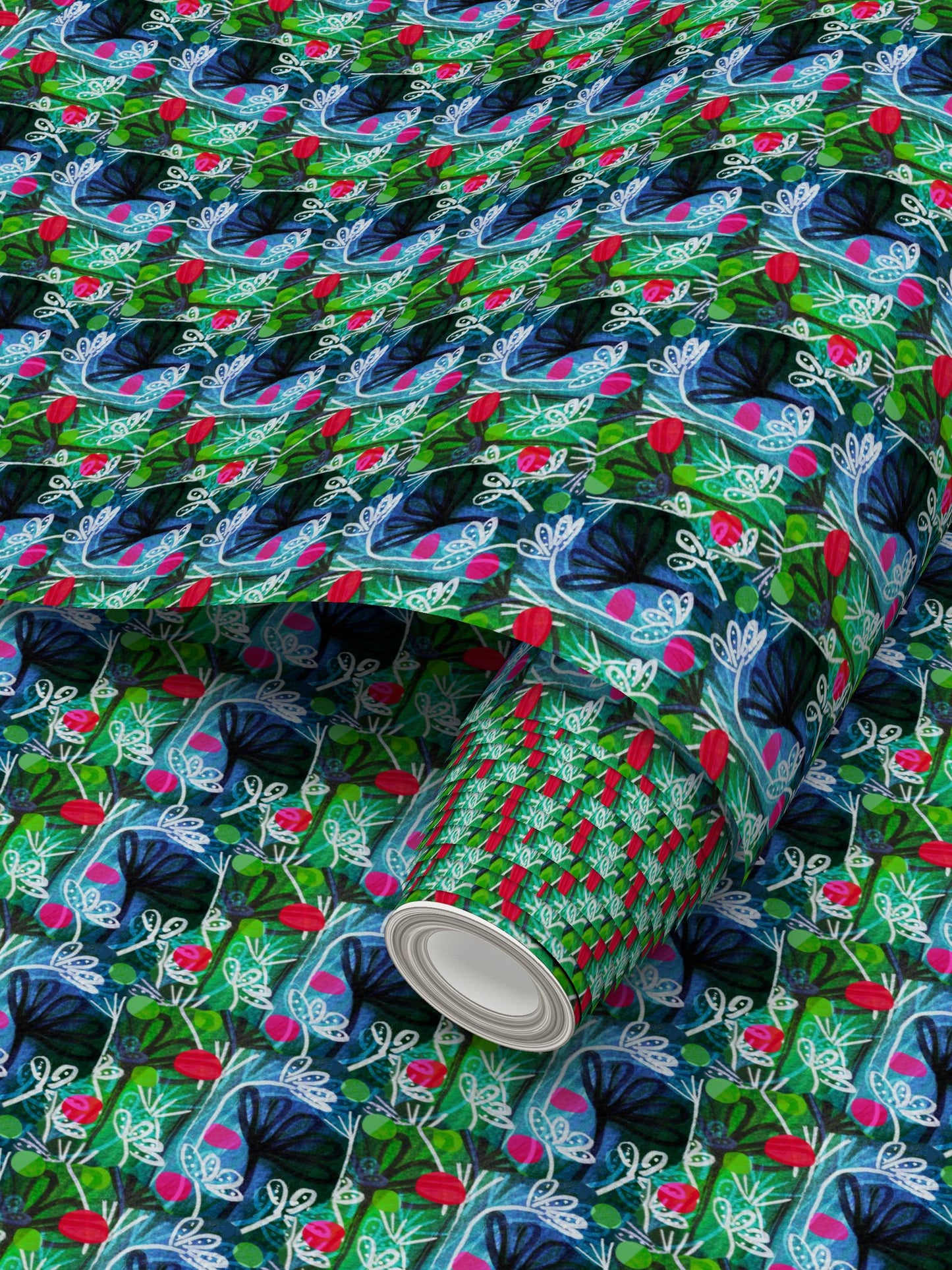 River FlowersRepeat Pattern Wallpaper