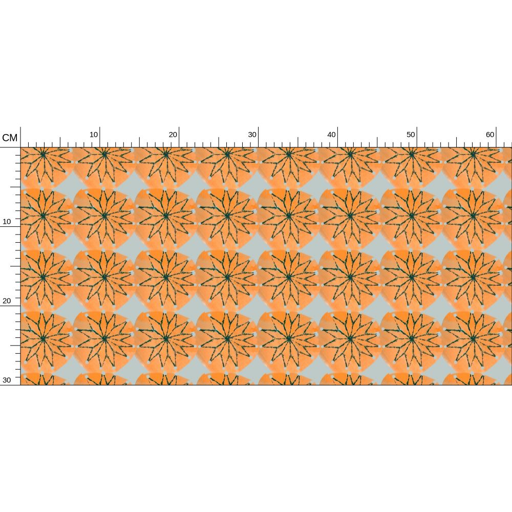 Retro Flower tile Repeat Pattern Wallpaper