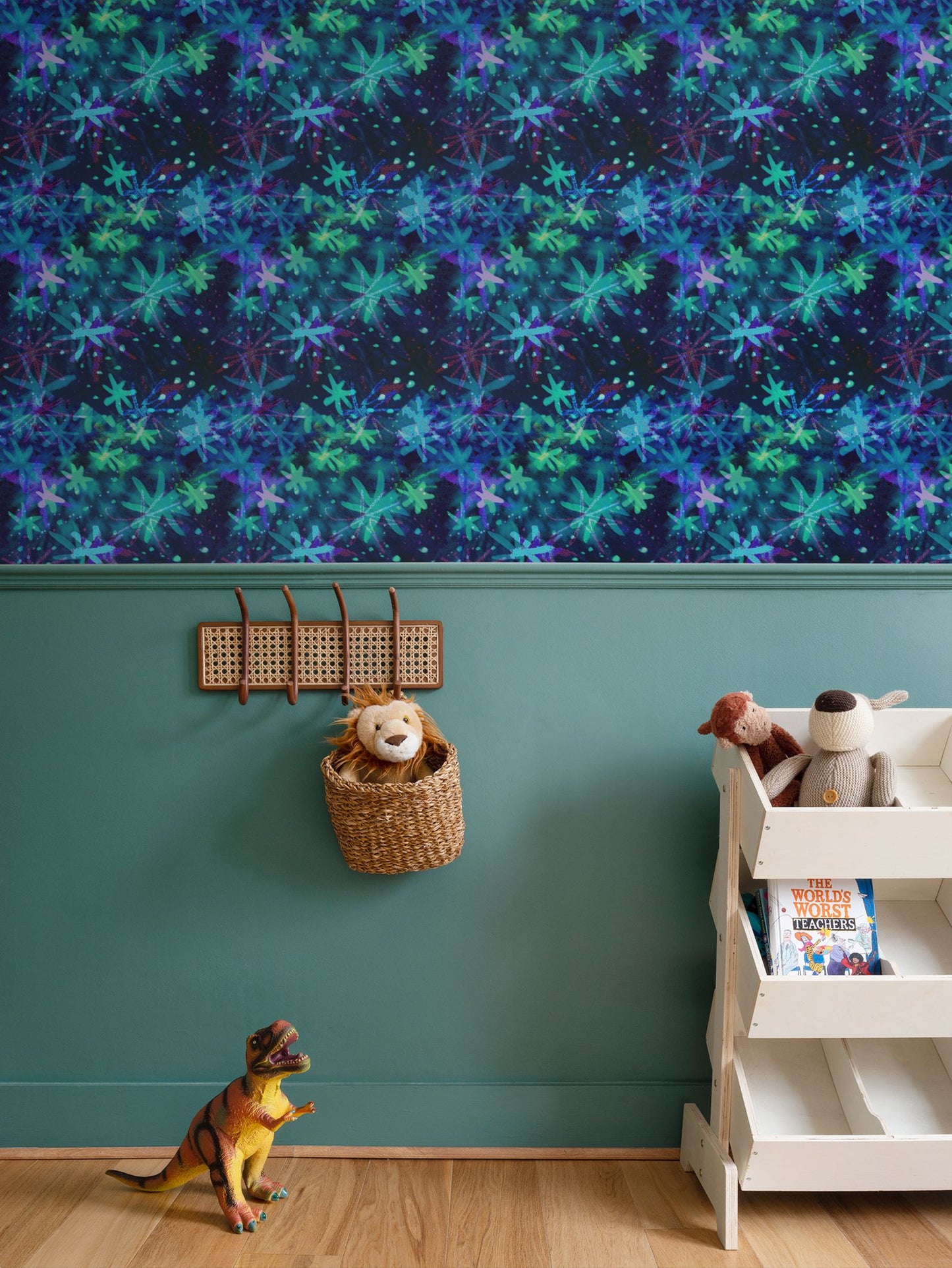 Moonlit Stars Repeat Pattern Wallpaper