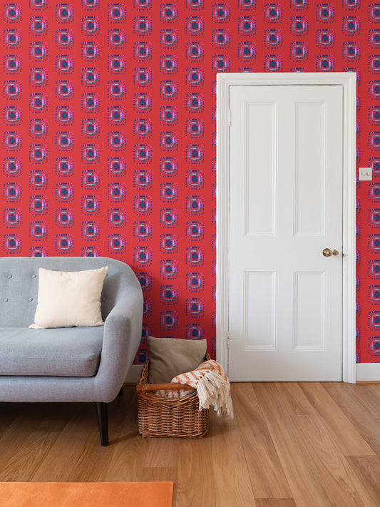 FlowerFrames  Repeat Pattern Wallpaper