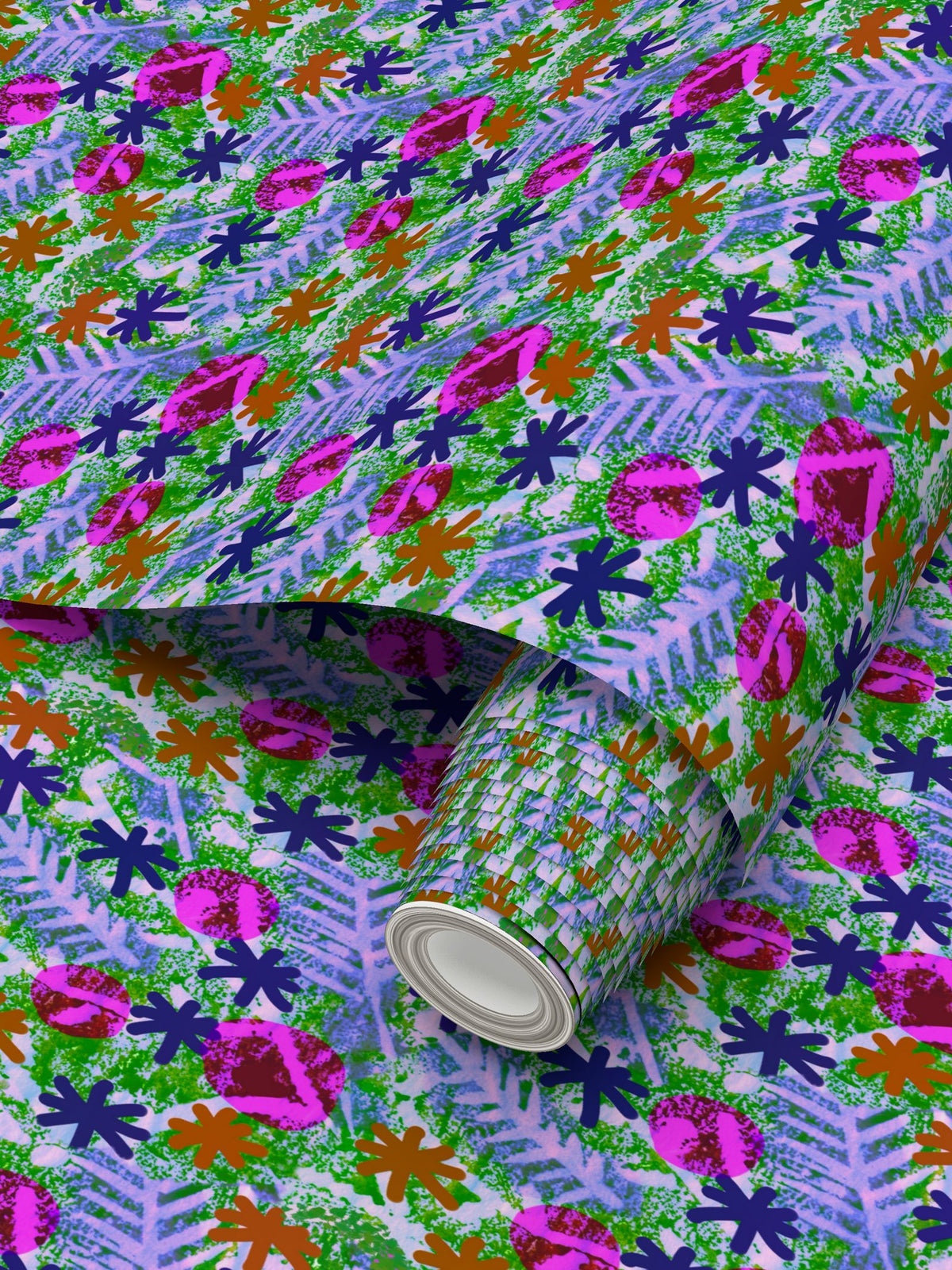 Lumi Leaf Repeat Pattern Wallpaper