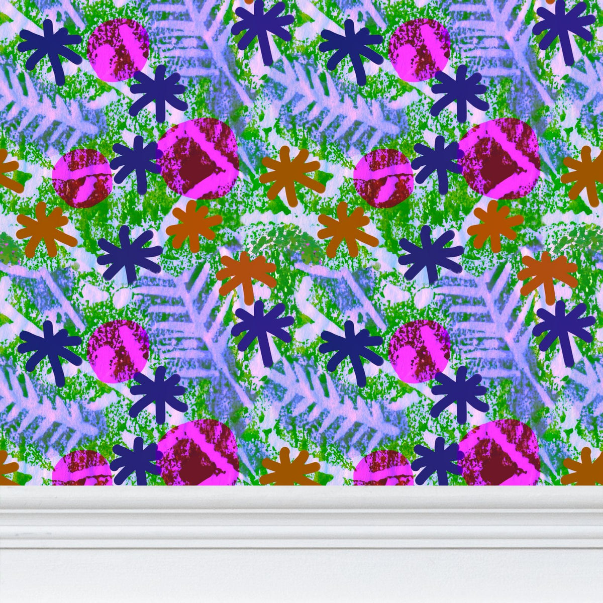 Lumi Leaf Repeat Pattern Wallpaper