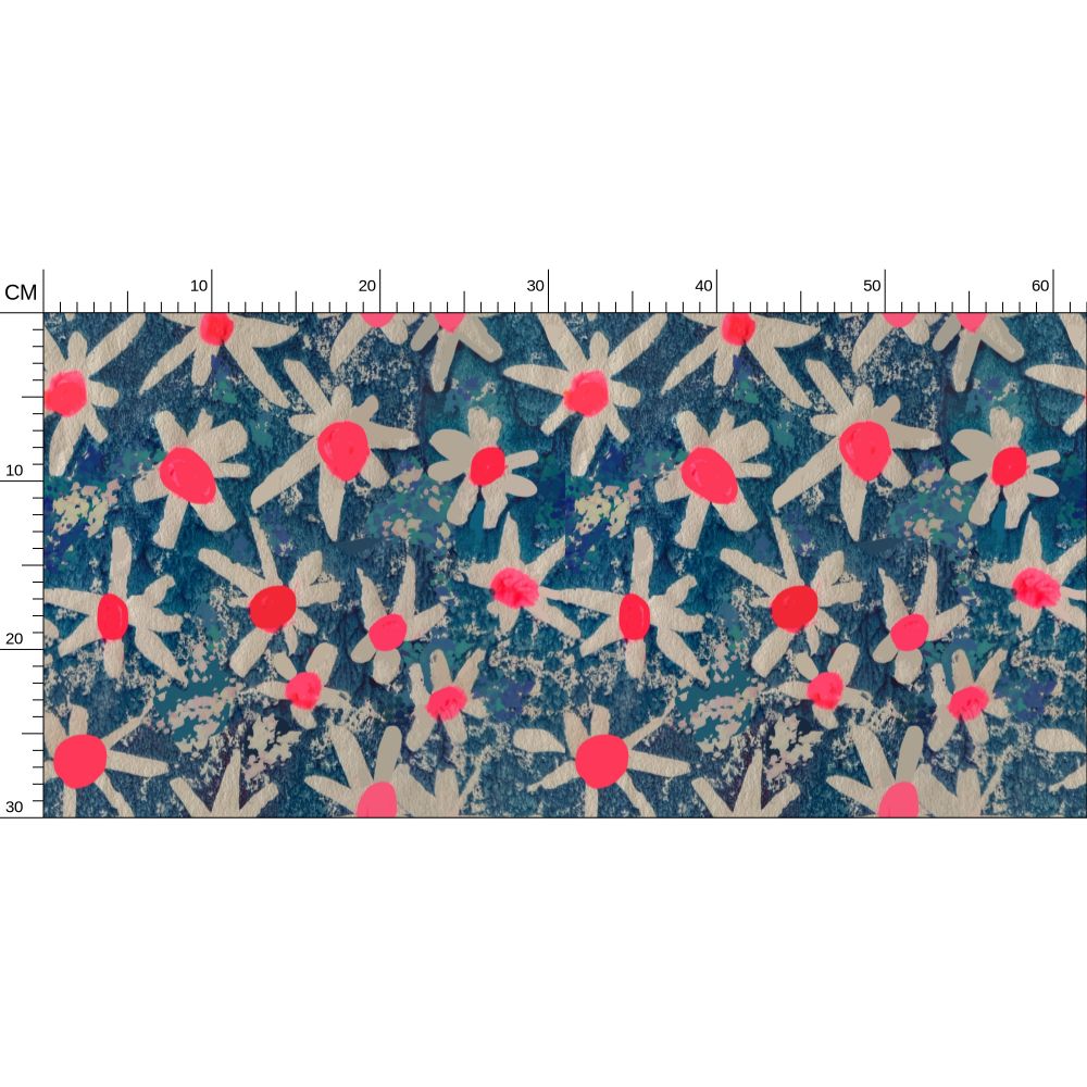 Squiggle Star Repeat Pattern Wallpaper